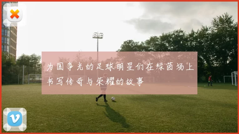 为国争光的足球明星们在绿茵场上书写传奇与荣耀的故事